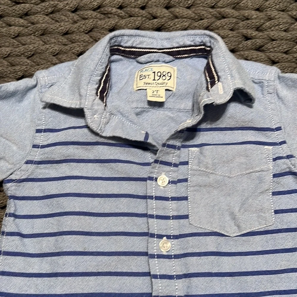 The Children’s Place Toddler Boys Button Down Long Sleeve 2T